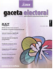 Cubierta para Gaceta Electoral. Órgano de Difusión del Instituto Electoral del Estado de México núm. 7