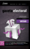 Cubierta para Gaceta Electoral. Órgano de Difusión del Instituto Electoral del Estado de México núm. 35