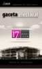 Cubierta para Gaceta Electoral. Órgano de Difusión del Instituto Electoral del Estado de México núm. 39