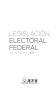 Cubierta para Legislación Electoral Federal dos mil dieciséis 2016