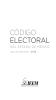 Cubierta para Código Electoral del Estado de México 2016